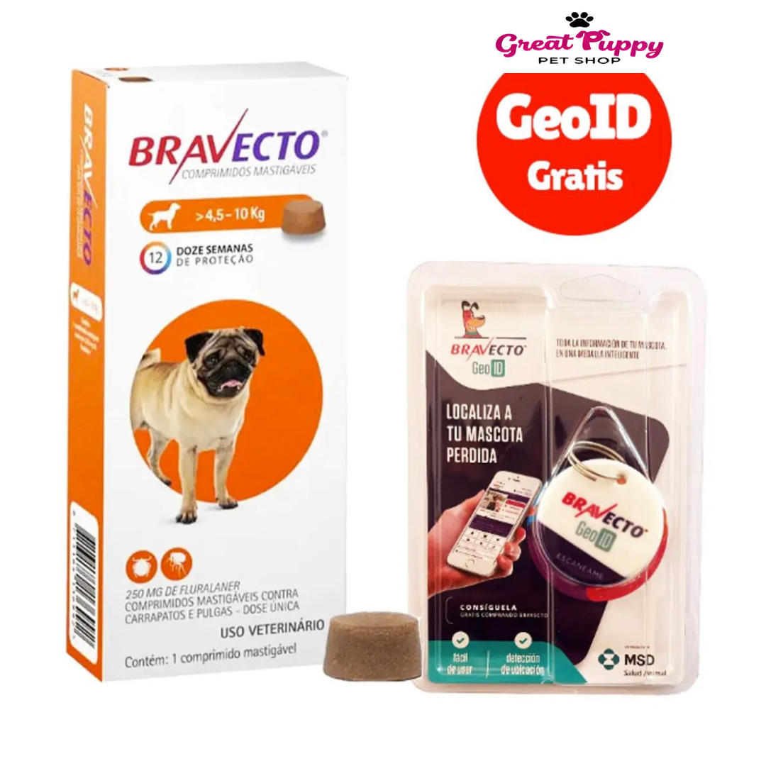 Bravecto: 3 Meses Sin Pulgas ni Garrapatas + Geo Localizador ID GRATIS