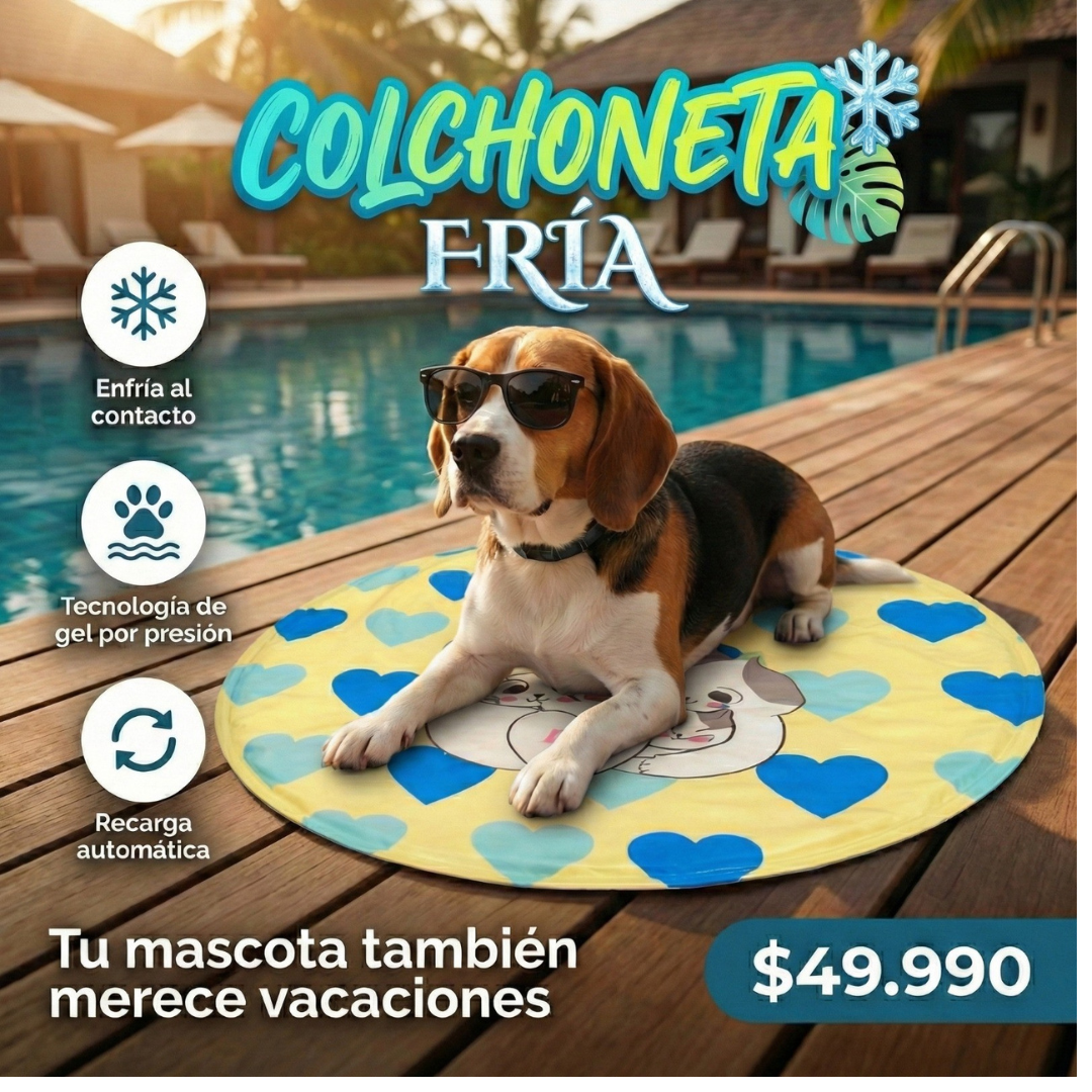 Colchoneta Fría - Tu mascota también merece vacaciones